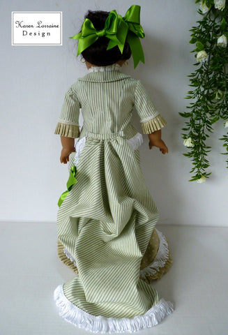 Karen Lorraine Design 18 inch Historical Brighton 4-Piece Outfit 18" Doll Clothes Pattern Pixie Faire
