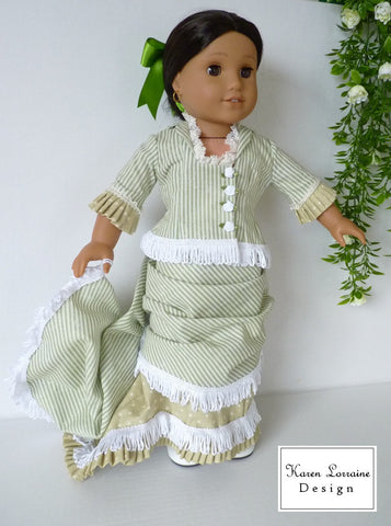 Karen Lorraine Design 18 inch Historical Brighton 4-Piece Outfit 18" Doll Clothes Pattern Pixie Faire