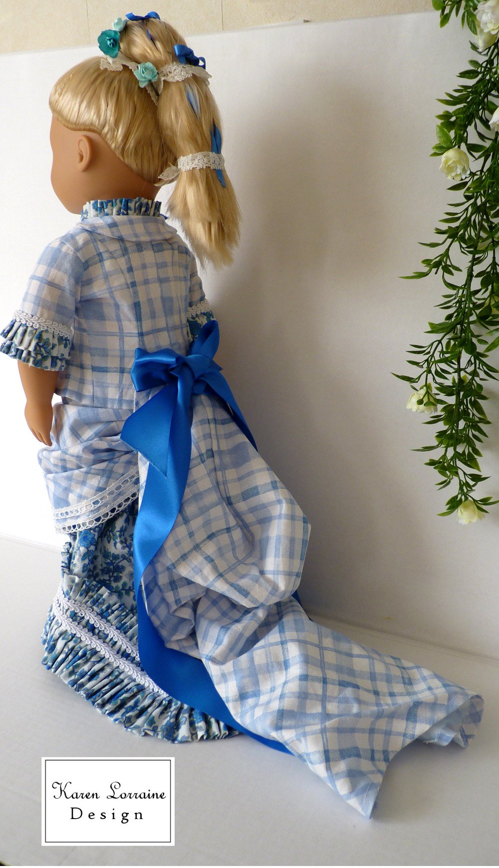 Karen Lorraine Design 18 inch Historical Brighton Train 18" Doll Clothes Pattern Pixie Faire