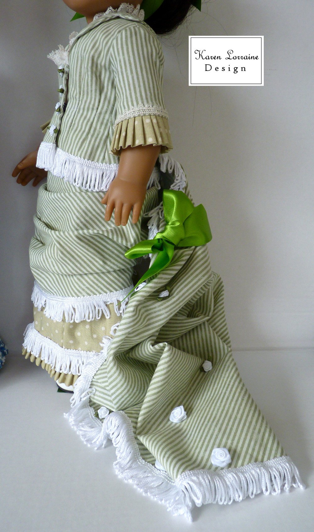 Karen Lorraine Design 18 inch Historical Brighton Train 18" Doll Clothes Pattern Pixie Faire