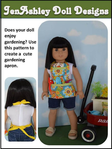 Jen Ashley Doll Designs 18 Inch Modern Budding Builder Utility Apron 18" Doll Clothes Pixie Faire