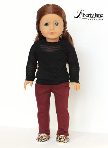 Liberty Jane 18 Inch Modern Skinny Jeans 18" Doll Clothes Pattern Pixie Faire