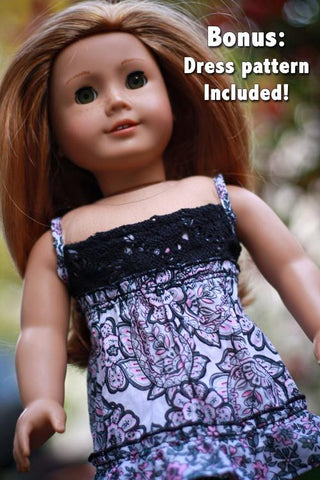 Liberty Jane 18 Inch Modern CA Cami Top 18" Doll Clothes Pattern Pixie Faire