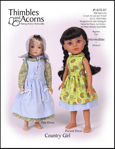 Thimbles and Acorns Little Darling Country Girl for 13-14" Dolls Pixie Faire