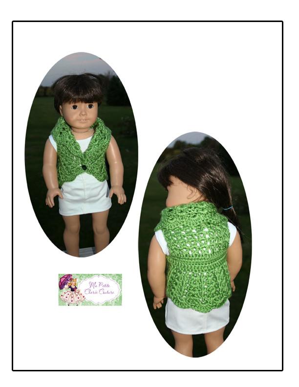 Mon Petite Cherie Couture Crochet Cir-Collar Vest Crochet Pattern Pixie Faire