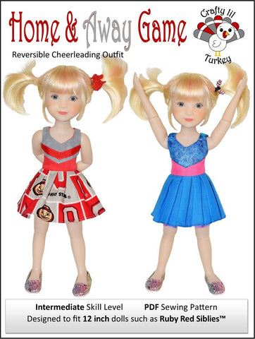 Crafty Lil Turkey Siblies Home & Away Game for 12" Siblies Dolls Pixie Faire