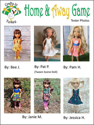 Crafty Lil Turkey Siblies Home & Away Game for 12" Siblies Dolls Pixie Faire