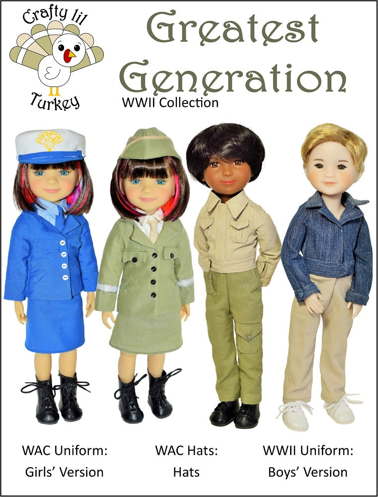 Crafty Lil Turkey Ruby Red Fashion Friends Greatest Generation Pattern for 15" Ruby Red Fashion Friends Dolls Pixie Faire