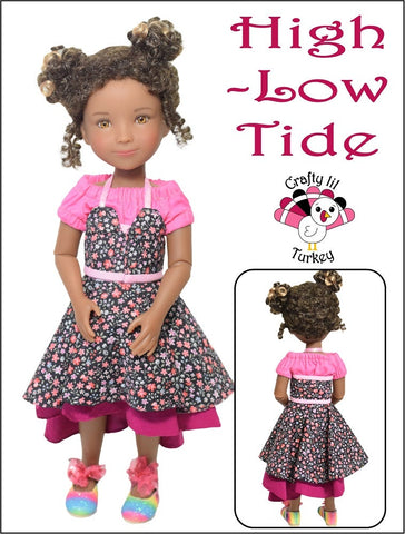 Crafty Lil Turkey Siblies High Low Tide Pattern For 12" Siblies Dolls Pixie Faire