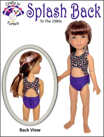 Crafty Lil Turkey Siblies Splash Back To The 1980s  Pattern for 12" Siblies Dolls Pixie Faire