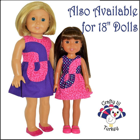 Crafty Lil Turkey WellieWishers Summer Rays 14-15" Doll Clothes Pattern Pixie Faire
