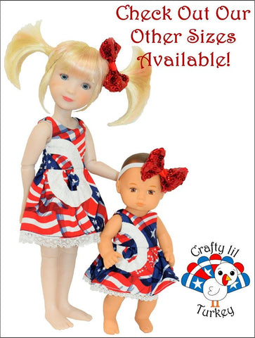 Crafty Lil Turkey 8" Baby Dolls Summer Rays Dress Pattern For 8" Baby Dolls Pixie Faire