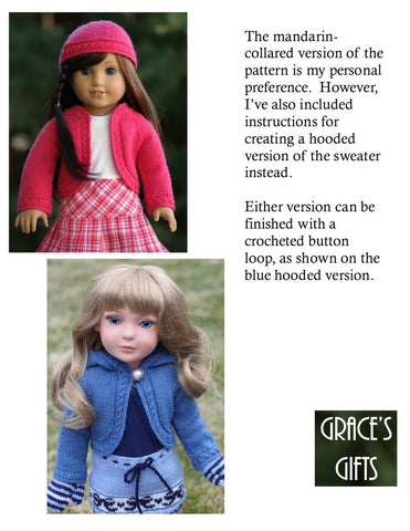 Grace's Gifts Knitting Curved and Cabled Knitting Pattern Pixie Faire