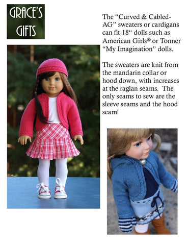 Grace's Gifts Knitting Curved and Cabled Knitting Pattern Pixie Faire