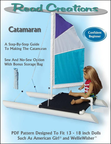 Read Creations 18 Inch Modern Catamaran PVC Pattern for 13" to 18" Dolls Pixie Faire