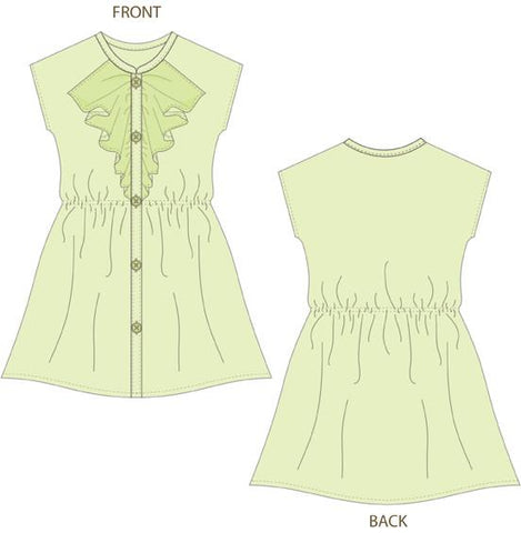 Bonjour Teaspoon 18 Inch Modern Cate Shift Dress 18" Doll Clothes Pattern Pixie Faire