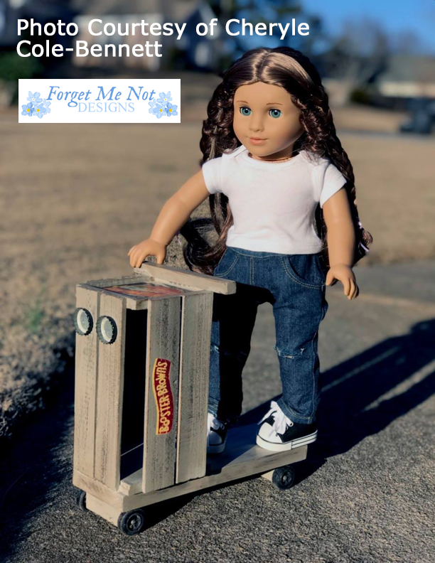 Forget Me Not Designs 18 Inch Historical Ready, Set, Go! Scooter 18" Doll Crafting Pattern Pixie Faire