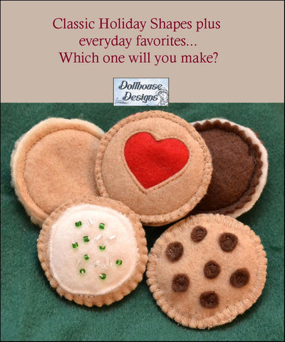 Dollhouse Designs 18 Inch Modern Christmas Cookies 18" Doll Accessory Pattern Pixie Faire