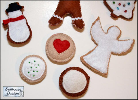Dollhouse Designs 18 Inch Modern Christmas Cookies 18" Doll Accessory Pattern Pixie Faire