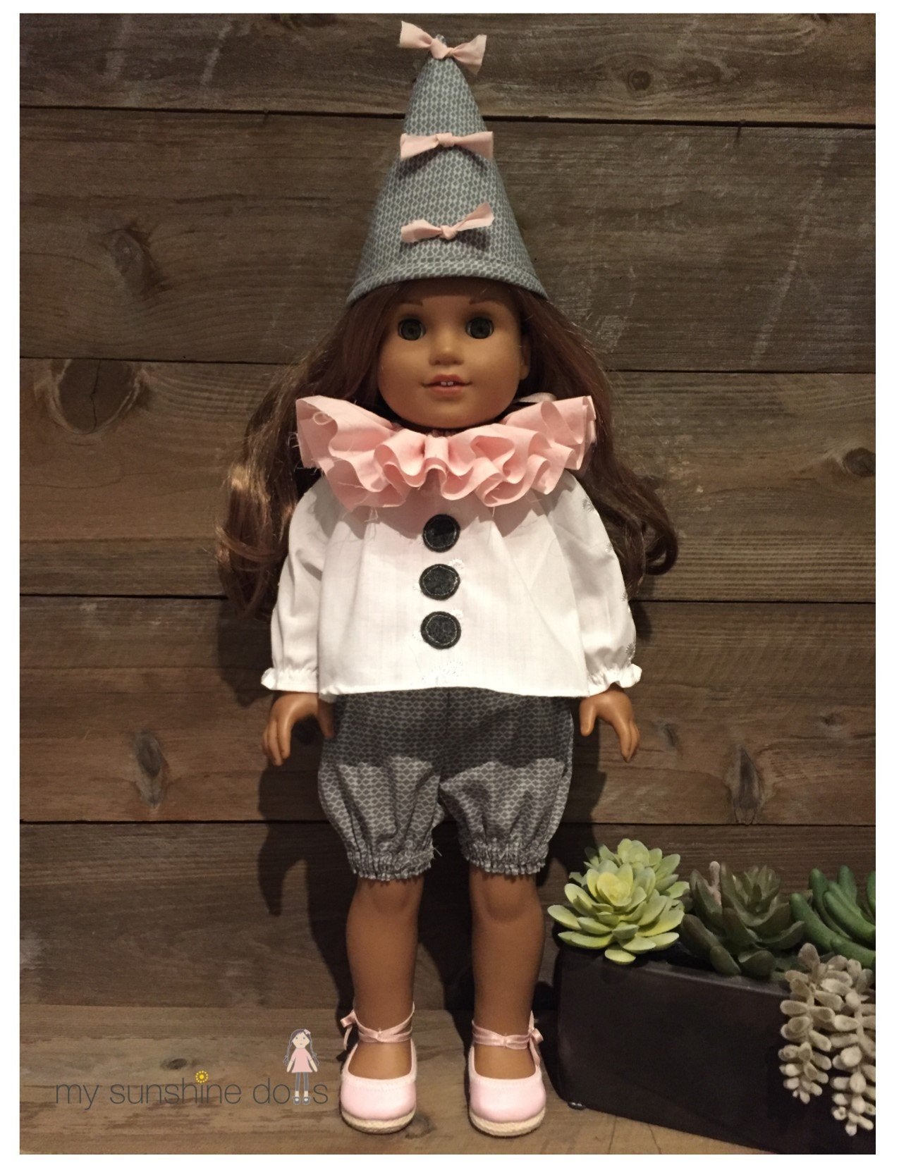 My Sunshine Dolls 18 Inch Modern Circus Performer Costume Pattern for 18" Dolls and  23" My Sunshine Cloth Dolls Pixie Faire