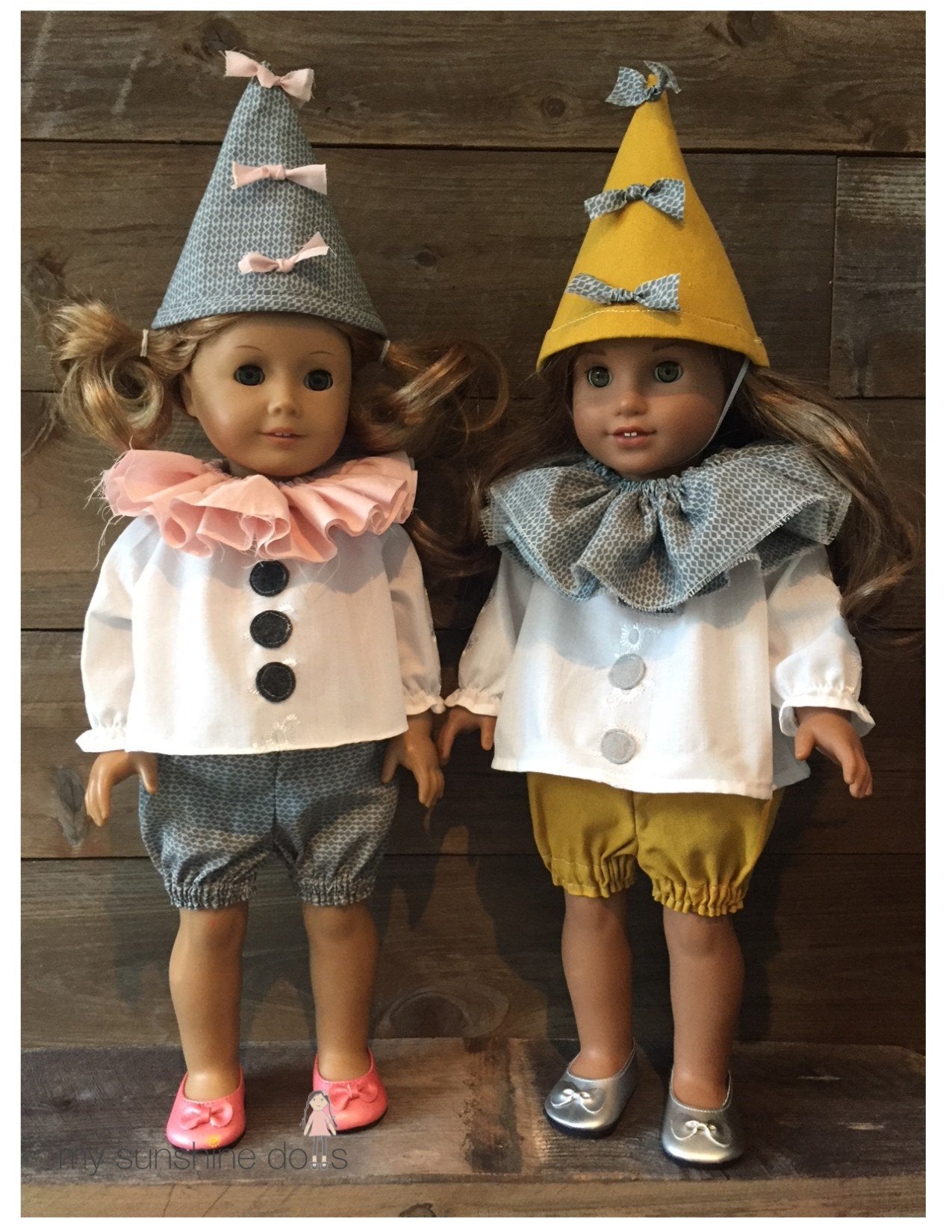 My Sunshine Dolls 18 Inch Modern Circus Performer Costume Pattern for 18" Dolls and  23" My Sunshine Cloth Dolls Pixie Faire