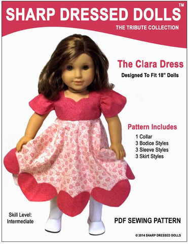 Sharp Dressed Dolls 18 Inch Modern Clara Dress 18" Doll Clothes Pixie Faire