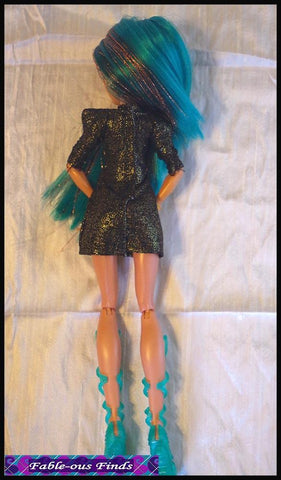 Fable-ous Finds Monster High Clown Chic Sheath Dress and Glasses for Monster High Dolls Pixie Faire