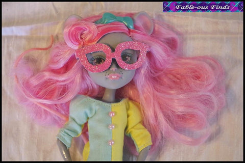 Fable-ous Finds Monster High Clown Chic Sheath Dress and Glasses for Monster High Dolls Pixie Faire