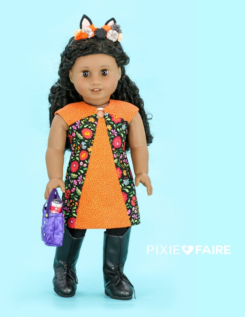 Dkinley Designs 18 Inch Modern Convergence Dress 18" Doll Clothes Pattern Pixie Faire
