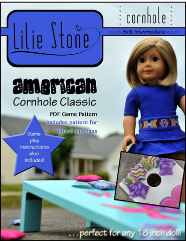 Lilie Stone 18 Inch Modern American Cornhole Classic 18" Doll Accessories Pixie Faire