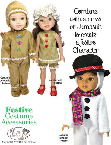 Doll Tag Clothing WellieWishers Festive Costume Accessories Pattern for 14 to 14.5 Inch Dolls Pixie Faire