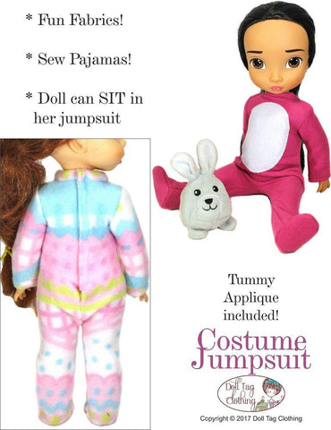 Doll Tag Clothing Disney Doll Costume Jumpsuit Pattern for Disney Animators' Dolls Pixie Faire