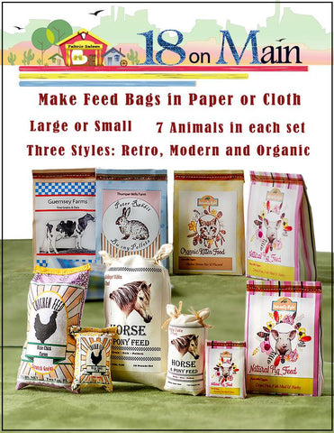 18 On Main 18 Inch Modern Cowgirl Ranch Stable & Pet Feed 18" Doll Pet Pattern Pixie Faire