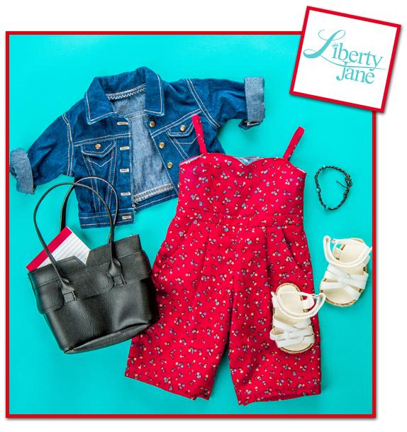 Liberty Jane 18 Inch Modern Culotte Jumpsuit 18" Doll Clothes Pattern Pixie Faire