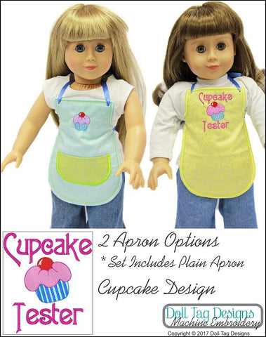 Doll Tag Clothing Machine Embroidery Design Cupcake Aprons Machine Embroidery Designs Pixie Faire