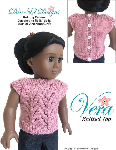 Dan-El Designs Knitting Vera 18" Doll Knitting Pattern Pixie Faire