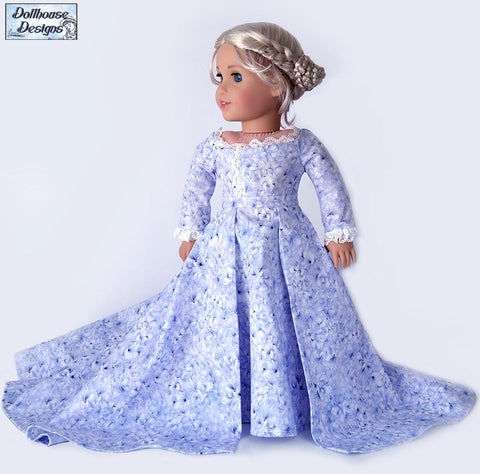 Dollhouse Designs 18 Inch Modern A Regal Celebration 18" Doll Clothes Pattern Pixie Faire