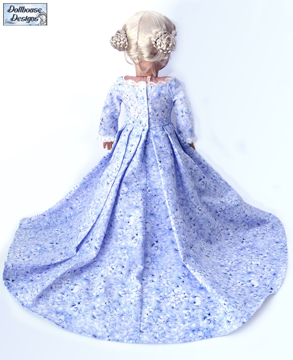 Dollhouse Designs 18 Inch Modern A Regal Celebration 18" Doll Clothes Pattern Pixie Faire