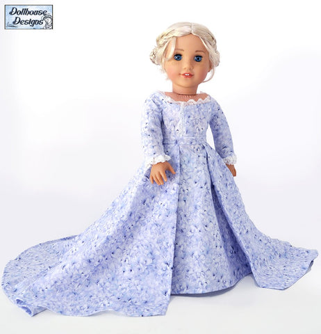 Dollhouse Designs 18 Inch Modern A Regal Celebration 18" Doll Clothes Pattern Pixie Faire