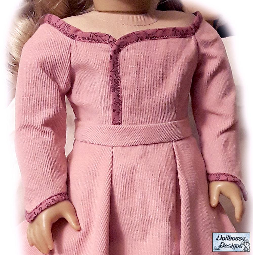 Dollhouse Designs 18 Inch Modern A Regal Celebration 18" Doll Clothes Pattern Pixie Faire