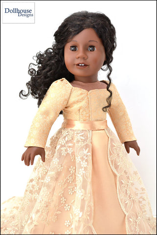 Dollhouse Designs 18 Inch Modern A Regal Celebration 18" Doll Clothes Pattern Pixie Faire