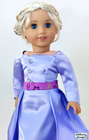 Dollhouse Designs 18 Inch Modern A Regal Celebration 18" Doll Clothes Pattern Pixie Faire