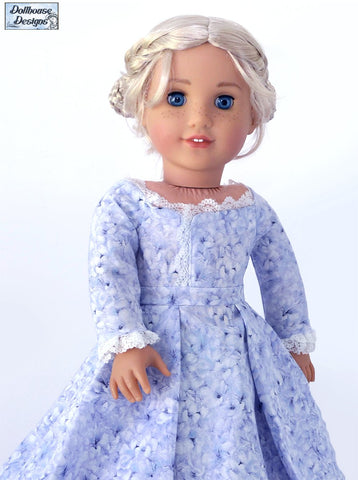 Dollhouse Designs 18 Inch Modern A Regal Celebration 18" Doll Clothes Pattern Pixie Faire