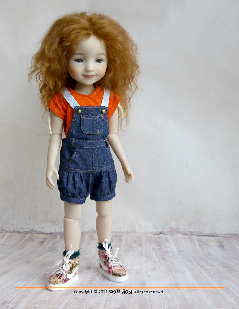 Doll Joy Ruby Red Fashion Friends Joy Bubble Shorts & Skirt 14.5-15" Doll Clothes Pattern Pixie Faire
