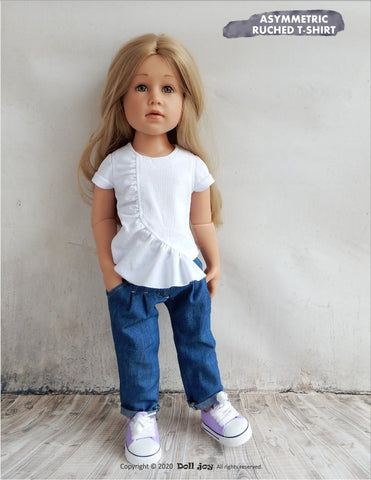 Doll Joy Gotz 19 Inch Asymmetric Ruched T-Shirt Pattern for 19" Gotz Dolls Pixie Faire