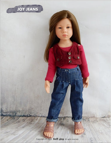 Doll Joy Gotz 19 Inch Joy Jeans 19" Gotz® Doll Clothes Pattern Pixie Faire