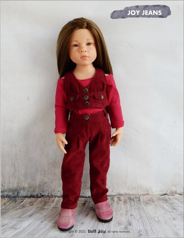 Doll Joy Gotz 19 Inch Joy Jeans 19" Gotz® Doll Clothes Pattern Pixie Faire