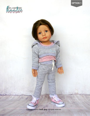 Doll Joy Ruby Red Fashion Friends Joy Super Crop Hoodie Pattern for 14.5" - 15" Dolls Pixie Faire