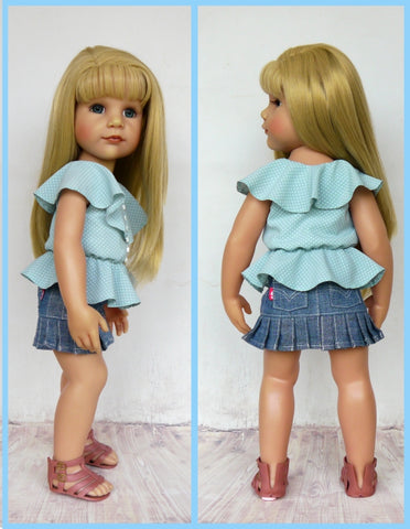 Doll Joy Gotz 19" Romantic Waves Blouse Pattern for 19" Gotz Dolls Pixie Faire