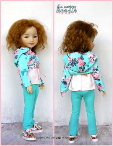 Doll Joy Ruby Red Fashion Friends Joy Super Crop Hoodie Pattern for 14.5" - 15" Dolls Pixie Faire